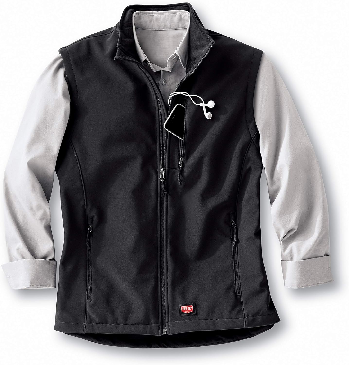 Red Kap mens Softshell Vest at  Men’s Clothing store