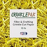 Crinklepak 10LB USA Made Yellow Crinkle Paper