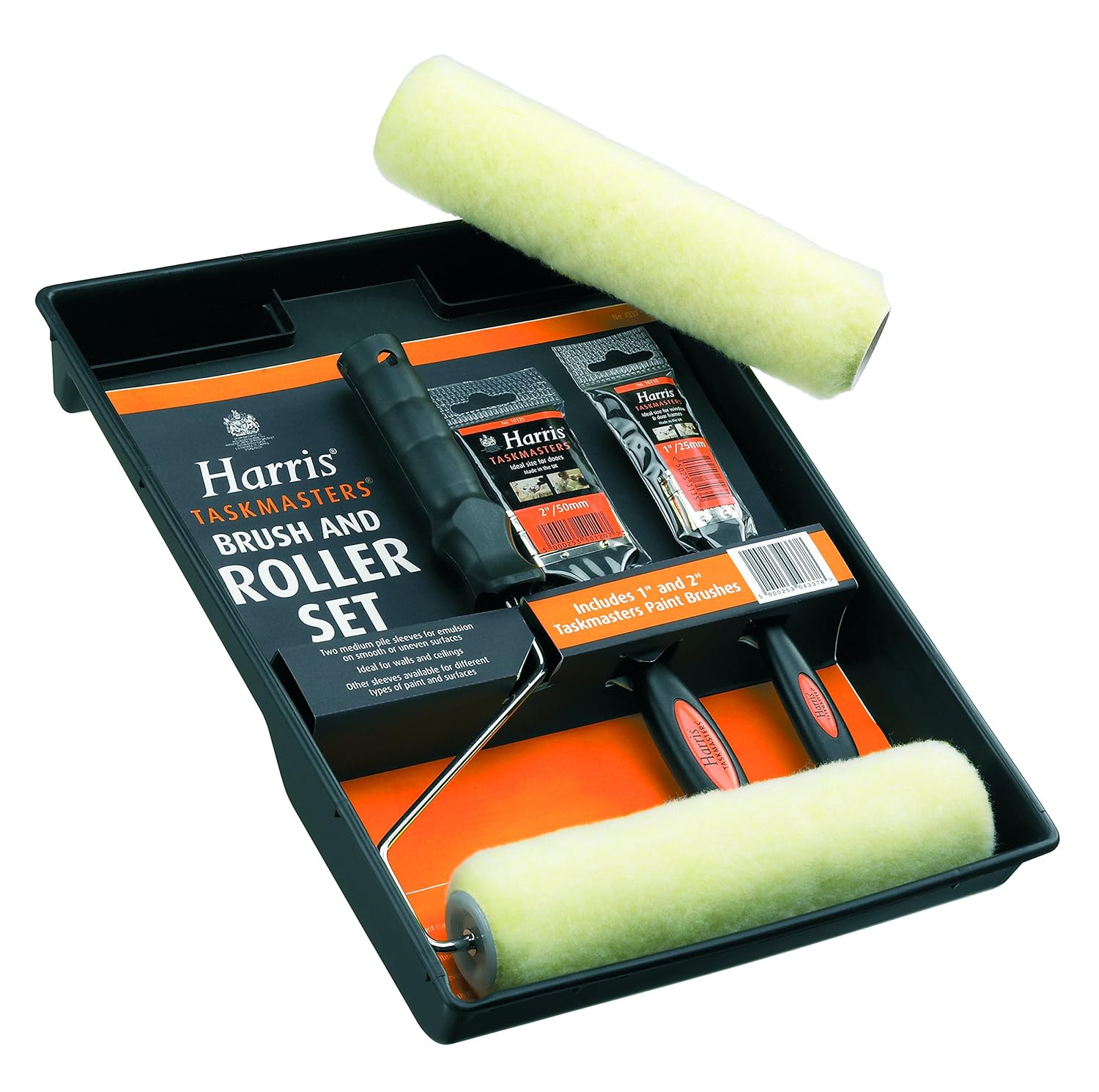 Harris 4337 Paint Brush and Twin Sleeve Roller Kit Amazon.co.uk DIY
