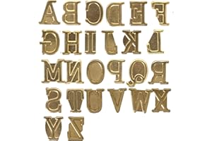 Walnut Hollow HotStamps Uppercase Alphabet Set for Branding and Personalization of Wood, Leather, and Other Surfaces