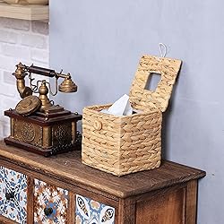 MINHKUST Tissue Box Holder with Flip-Open