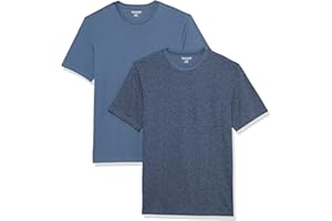 Amazon Essentials Mens T-Shirt Slim-Fit Short-Sleeve Crewneck Pocket
