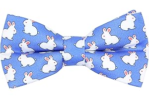 OCIA Cute Pattern Pre-tied Bow Tie Adjustable Bowties for Adult & Children
