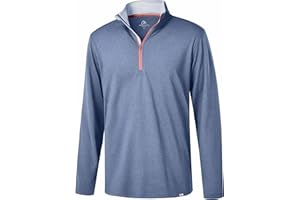 Obla Golf Quarter Zip Pullover Men Fleece Mock Neck Sweatshirt Winter Warm 1/4 Zip Long Sleeve Golf Shirt