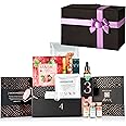 AVUX Mini Beauty Basket 14 pcs – Bath and Body Set including Jelly Mask, Massage Oil, Hair Band, Feet Mask, Serums, Jade Roller and more – Spa Set Bundle on birthday and wedding for girls and women