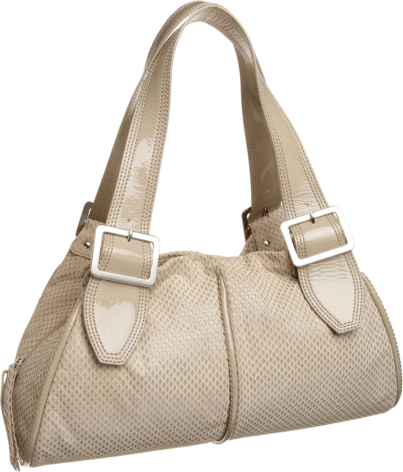 SONDRA ROBERTS NEW YORK Lattice E/W Shoulder Bag, Taupe, one size ...