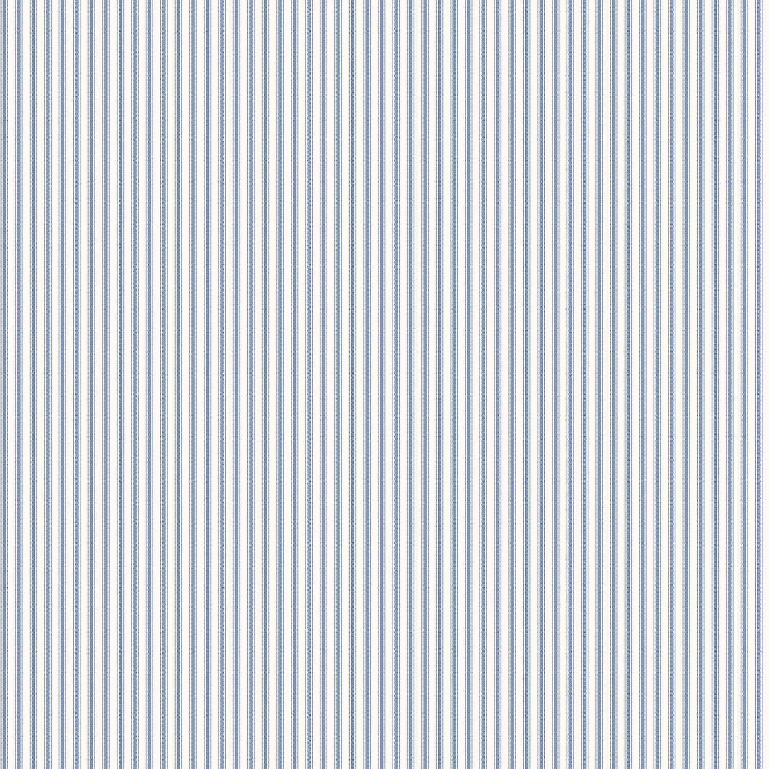 Galerie G67927 Miniatures 2 Double Stripe Design Wallpaper, Blue/White, 10m x 53cm