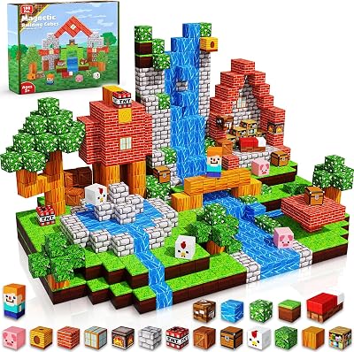 Goody King Magnetic Blocks 100PCS Magnetic Building Tiles 2cm Cubes STEM Toys
