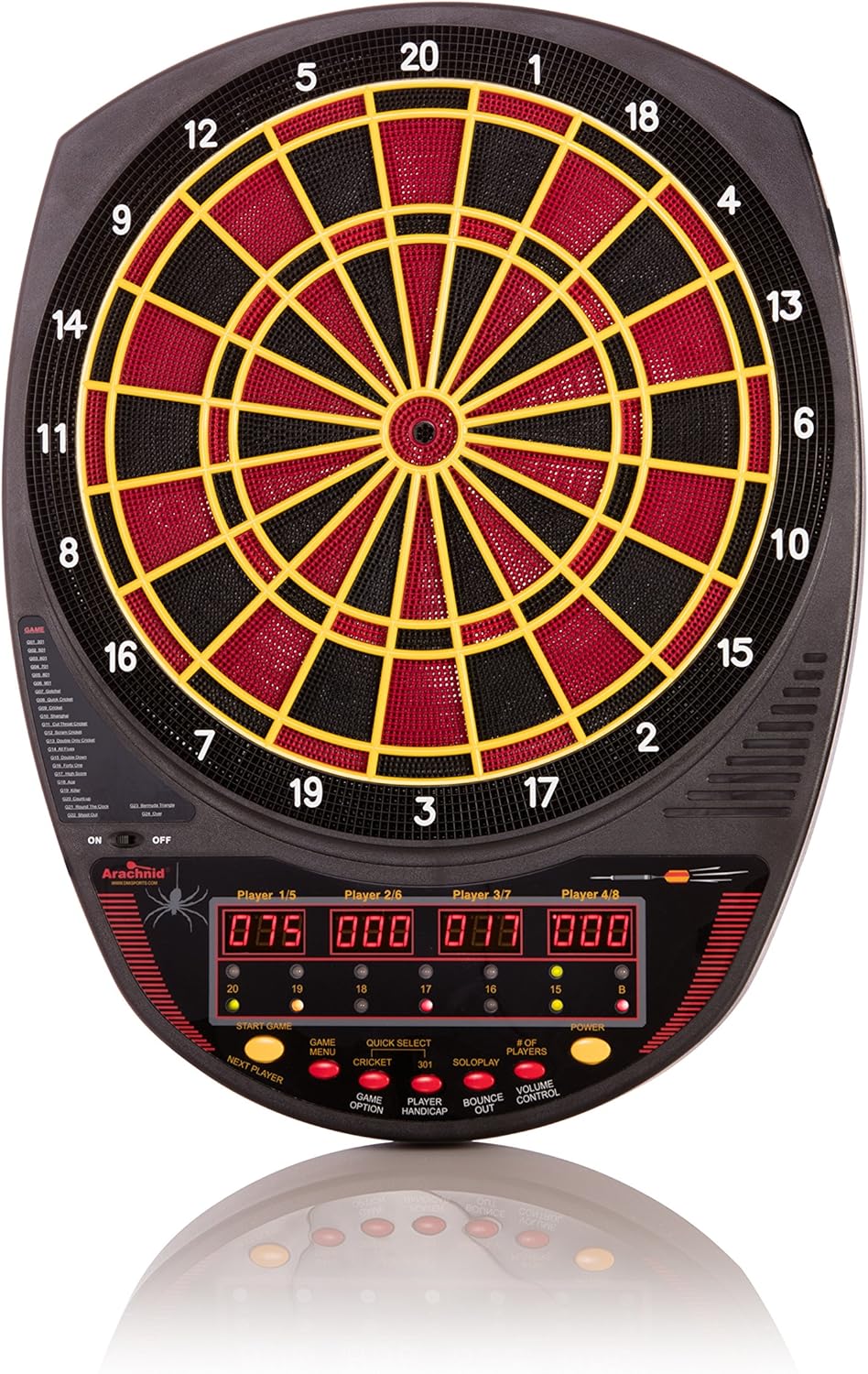 Arachnid Cricket Master 110 Electronic Dartboard with 24 Games and 132 Variations for up to 8 Players