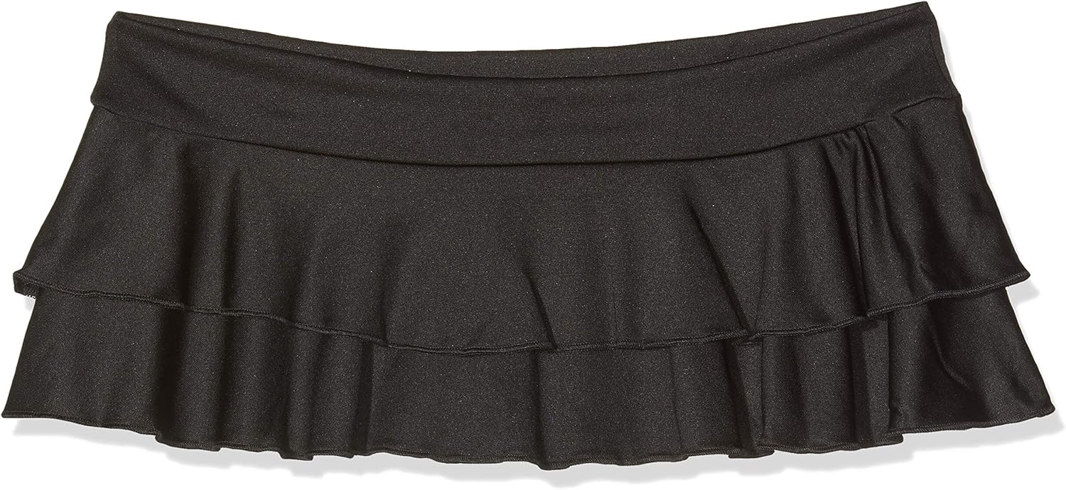 Mapalé by Espiral Women's Flirty Double Layered Ruffle Mini Skirt: Clothing