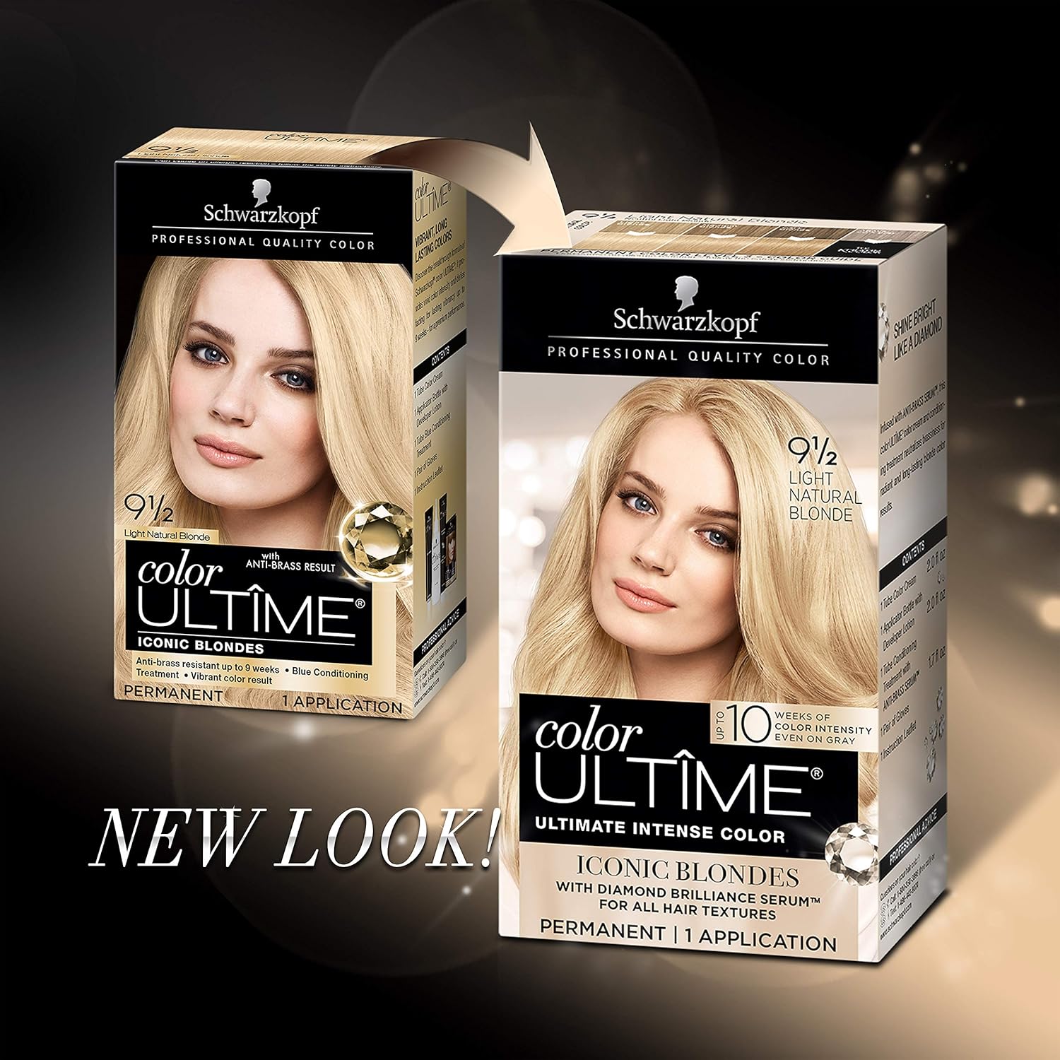 Schwarzkopf Ultime Hair Color Cream, Light Natural Blonde, 9.5, 2.03 Ounces : Beauty