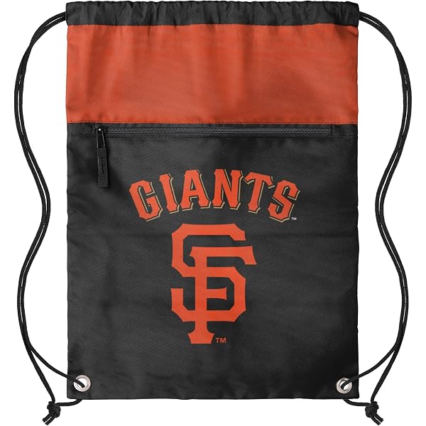 San Francisco Giants Boho Woven Backpack Drawstring Festival Bag MLB SAN FRANCISCO GIANTS DRAWSTRING BACKPACK LAUNDRY BAG  main image 3