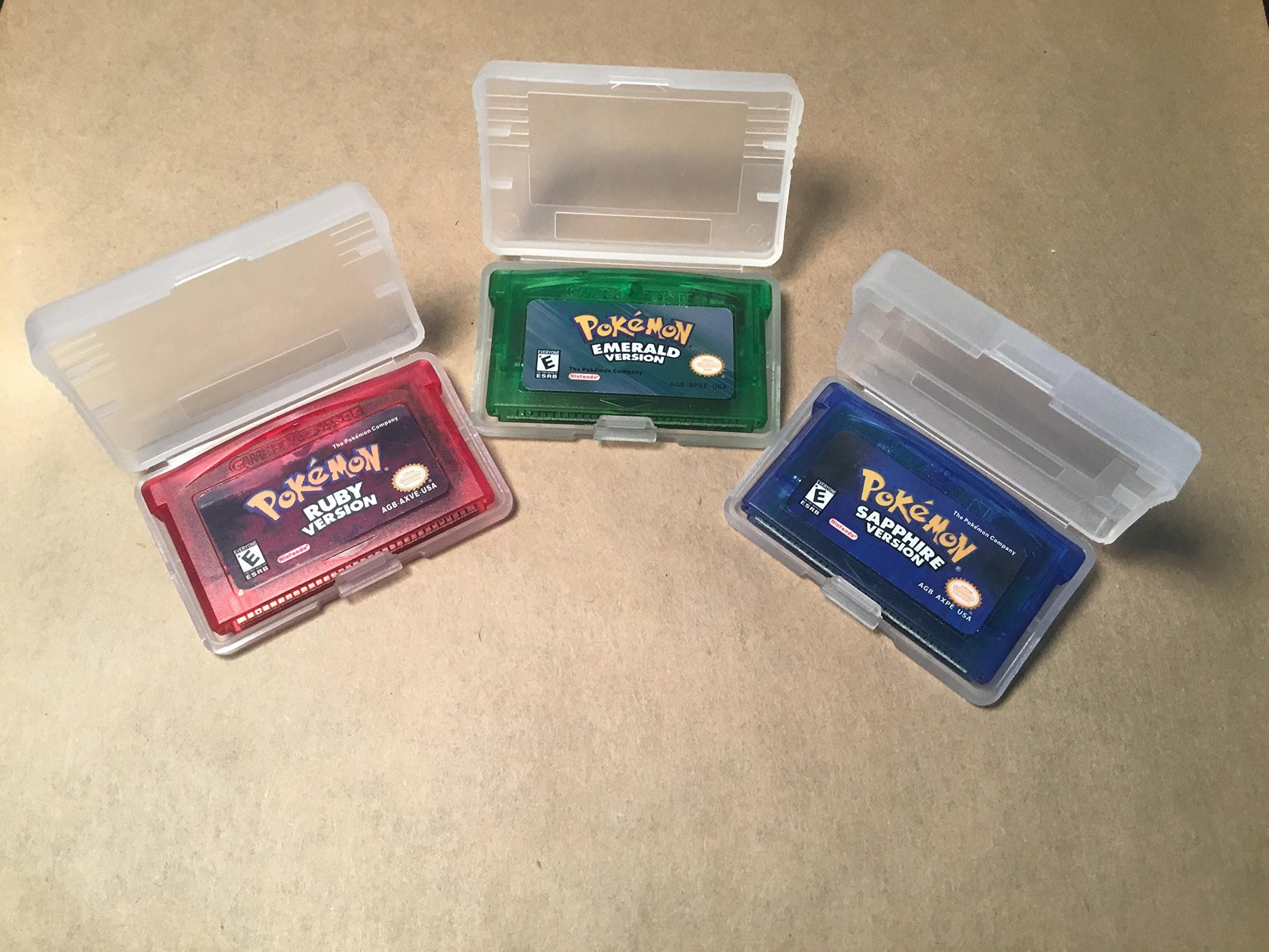 Pokemon Generation 3 Emerald Sapphire Ruby GBA Authentic Game Bundle