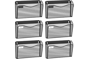 BOHDK Organiseur mural de fichiers en maille, organiseur de fichiers à suspendre, organisation et rangement de bureau à domic