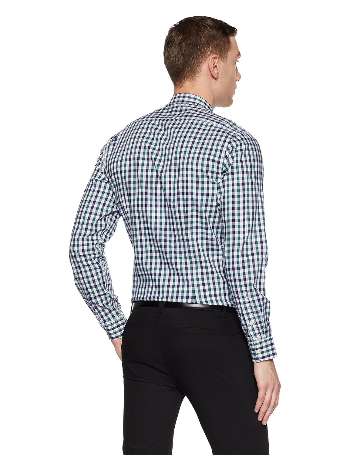 blackberrys men's checkered regular fit formal shirt