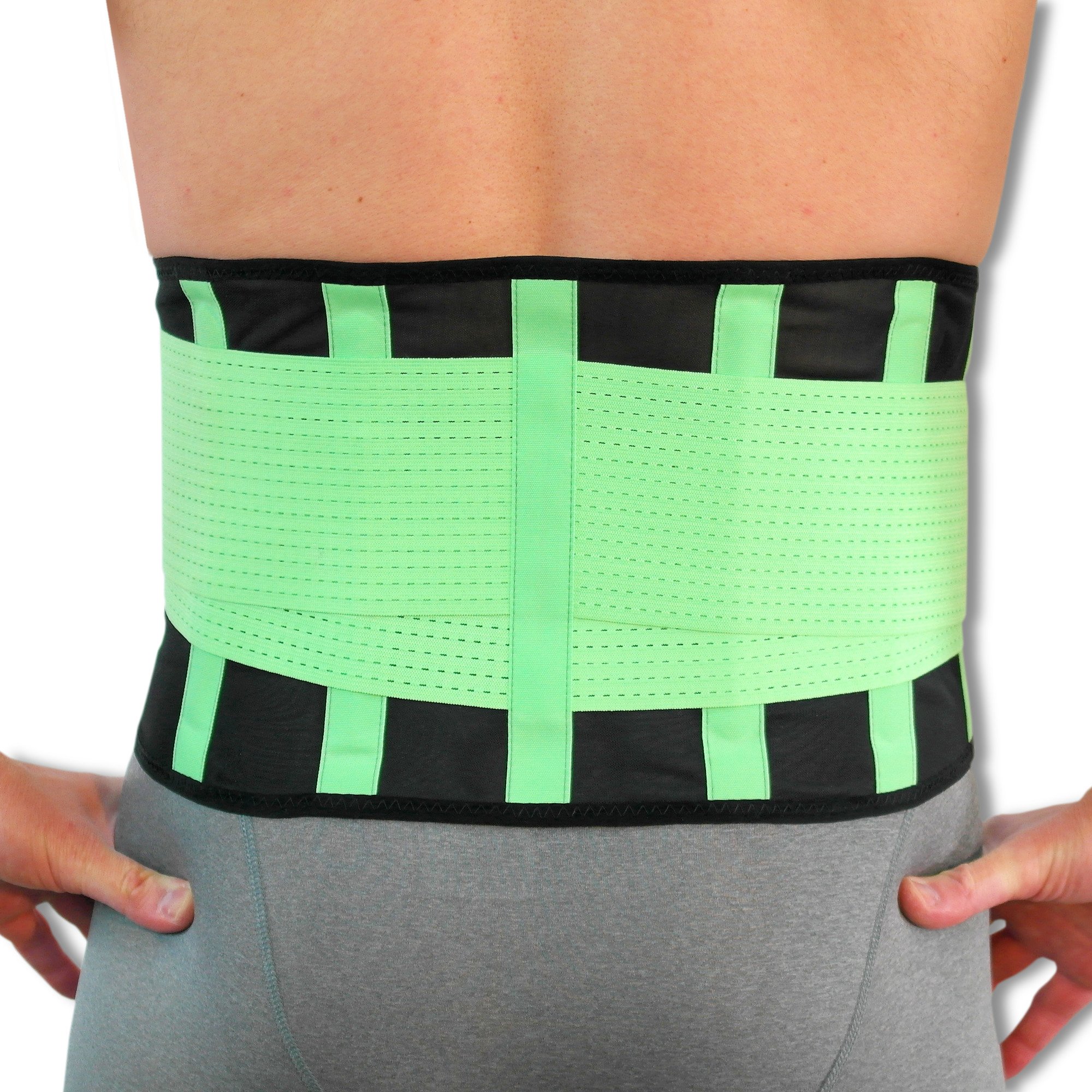 NeoPhysio Advanced Breathable Lower Back Support Belt, Great for Active People - Large