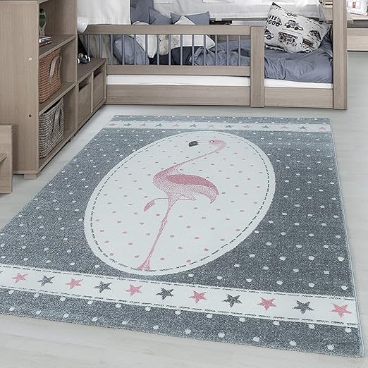 Simpex Tapis Pour Chambre Denfant Motif étoiles Rose Gris