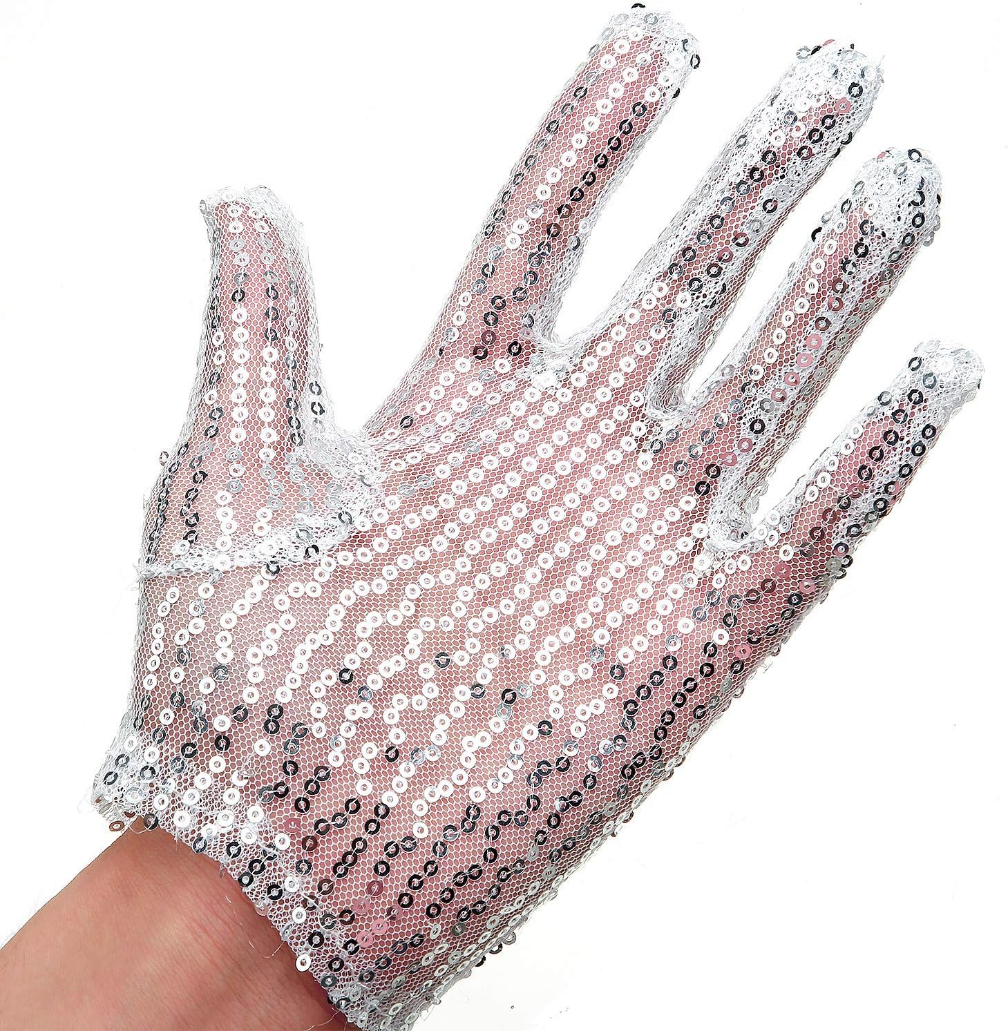 Rockstar Costume Kit Wig Glove Microphone Sunglasses for Jackson Costume - Image 4