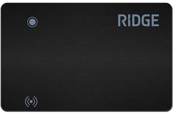 Ridge Wallet Tracker Card Compatible with Apple Find My, Slim Tracking Card - Wallet Finder, Item Locator for Luggage Tags, Passports, Phone - MFi Certified, IPX67 Water Resistance
