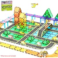 60 Pièces PicassoTiles Magnétiques - Jeu Construction Enfants 3+ - STEM Montessori