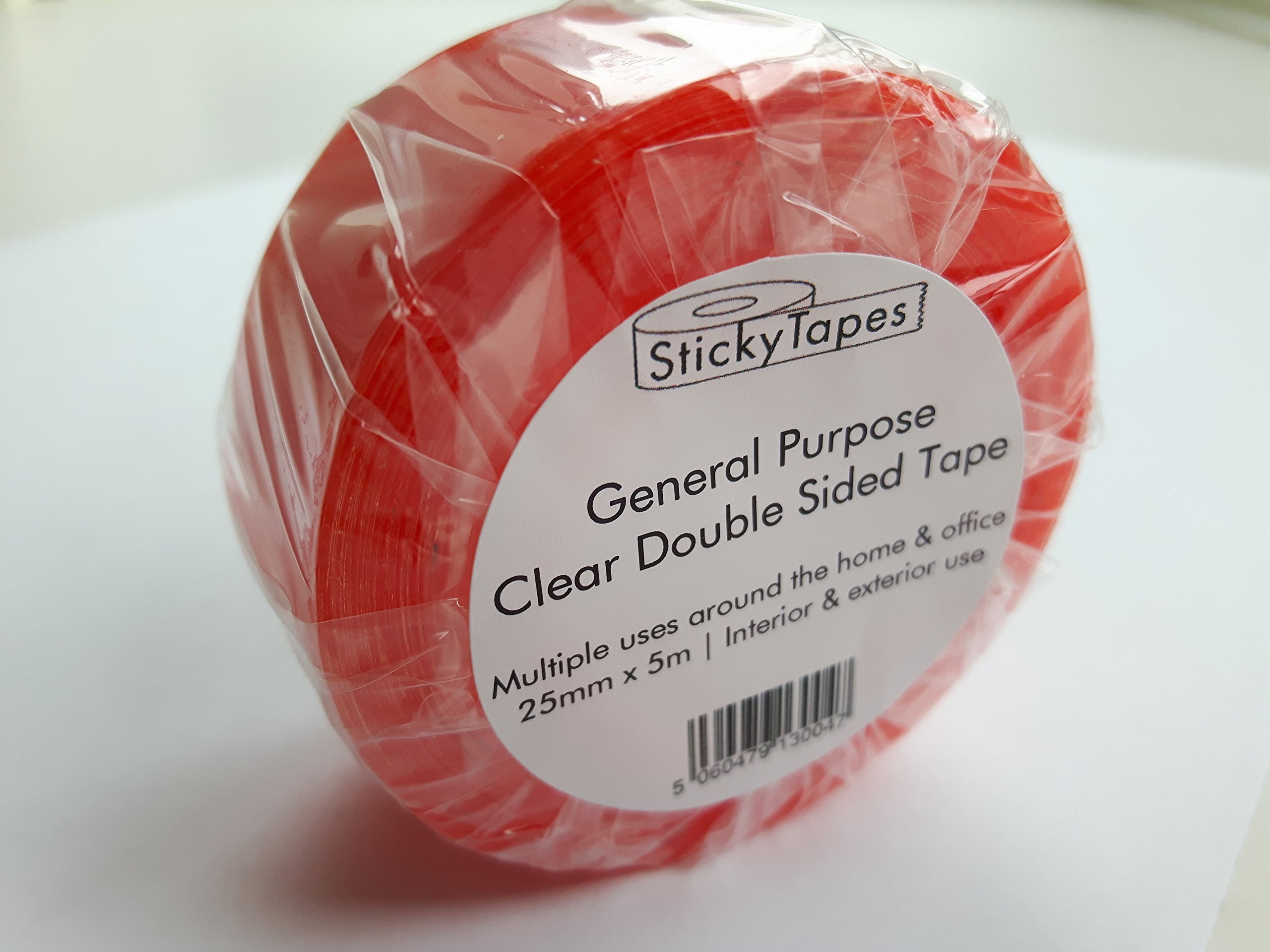 StickyTapes Clear Double Sided Tape - 25mm x 5m