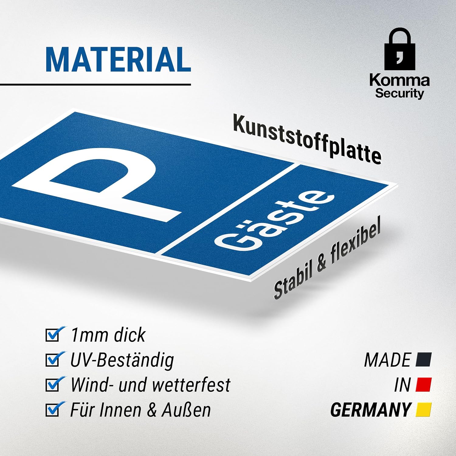 Gästeparkplatz Besucher Kunststoff Schild Parkplatzschild ...