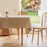 Home Brilliant Waterproof Table Cloth Rectangular 140x183cm Faux Linen view 7