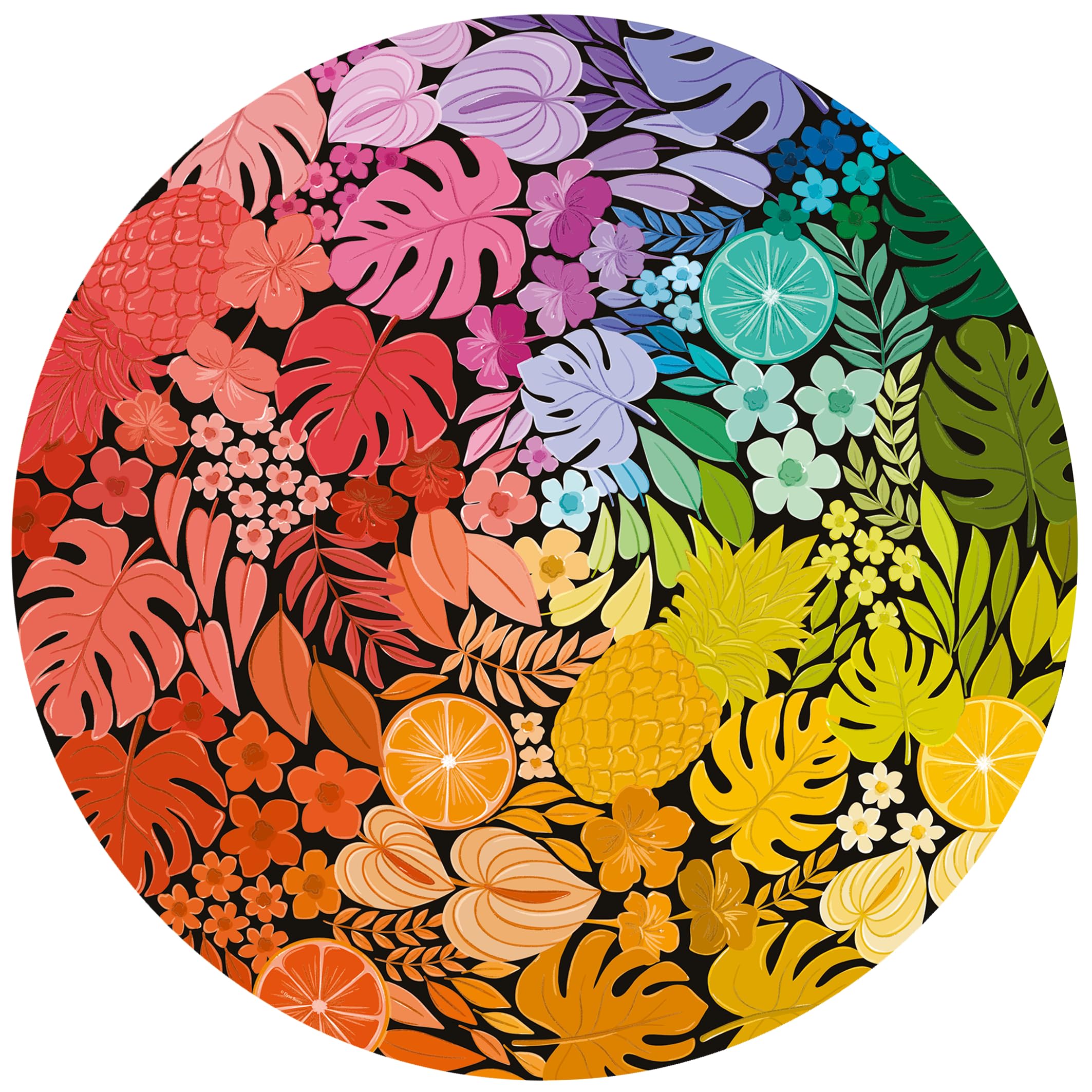 Ravensburger Tropical - 500 Piece Circular Shaped Jigsaw Puzzle for Adults and Kids Age 10 Years +