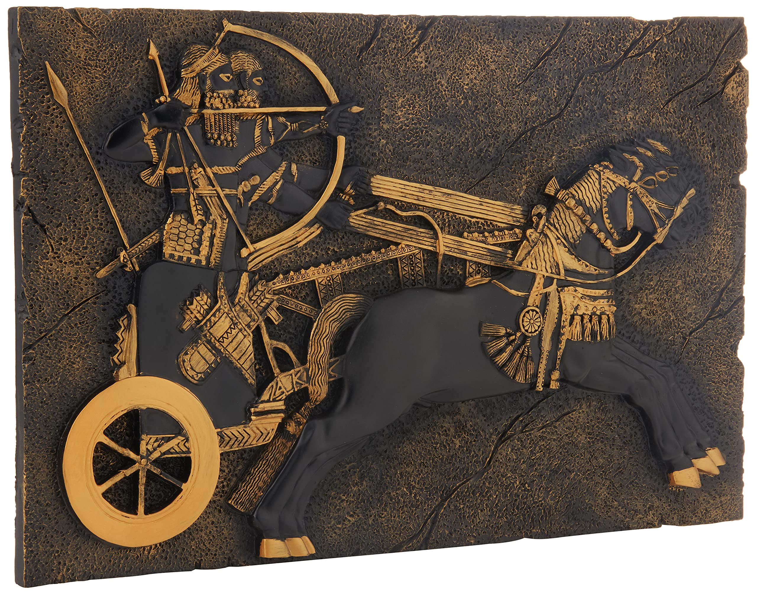 Mua Design Toscano Assyrian War-Chariot Wall Sculpture, 13 Inch, Black ...