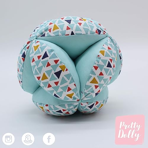 PELOTA MONTESSORI DE TELA DE ALGODÓN PARA BEBÉ PRETTY DOLLY: Amazon.es: Handmade