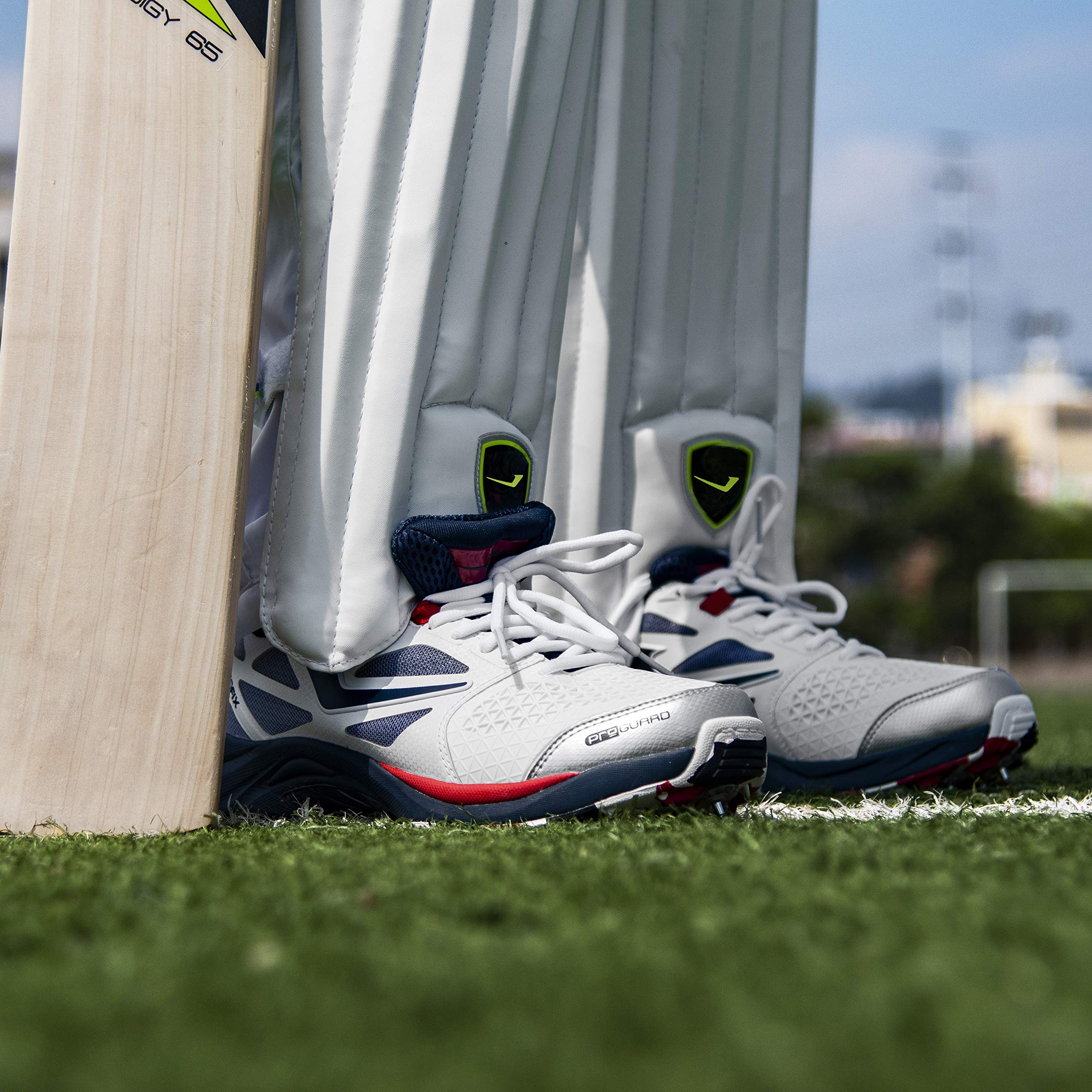 SKYDRIVE 117 Cricket Spike Shoe for Men Women, Lightweight Convertible