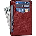 Minimalist Wallets for Men & Women RFID Front Pocket Leather Card Holder Wallet