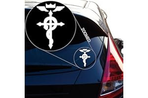 Yoonek Graphics Alchemist Manga and Anime Decal Sticker for Car Window, Laptop and More. # 475 (6" x 3.6", White)