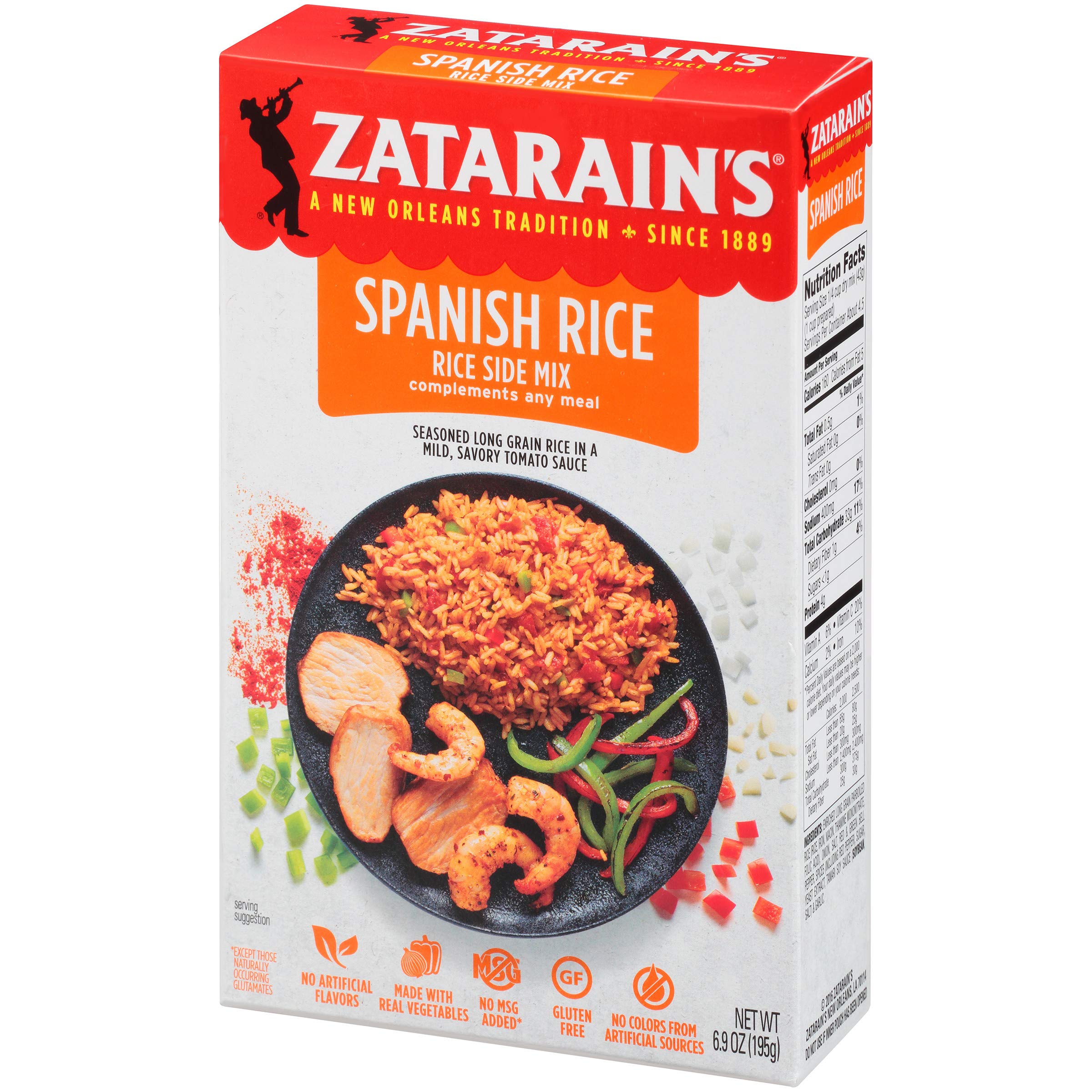Zatarain's Long Grain & Wild Rice, 7 oz (Pack of 12