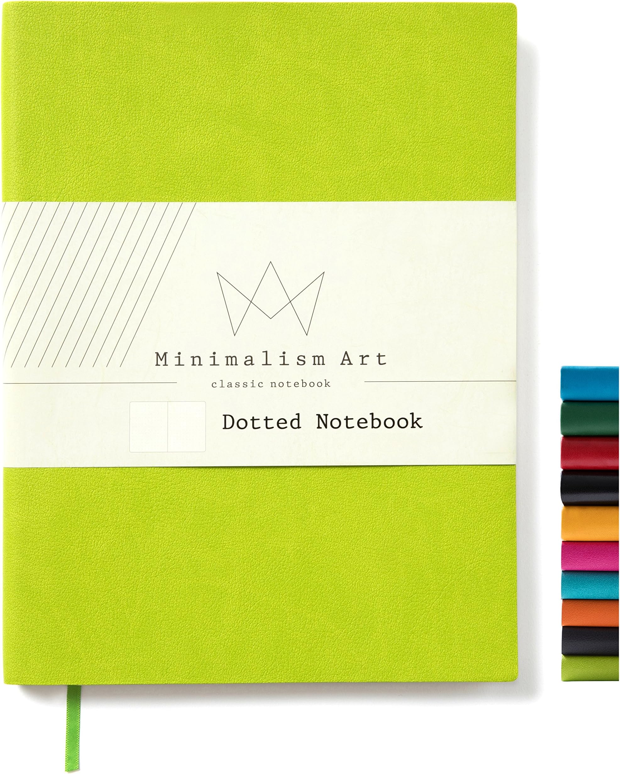 Minimalism Art | Soft Cover Notebook Journal, Size:5.8"X8.3", A5, Green