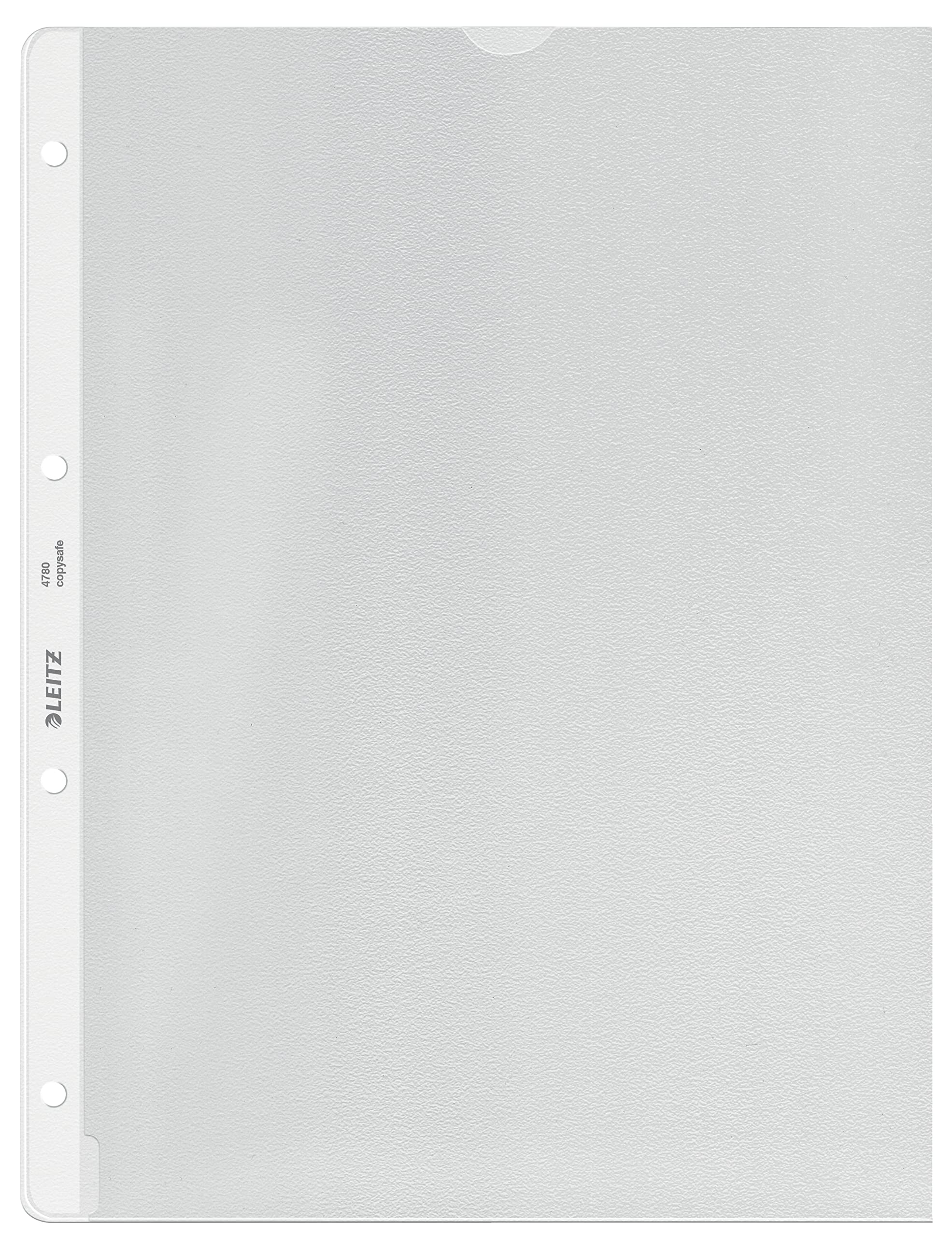 Leitz Document Wallets A4, Grained Polypropylene, Archive Safe, Clear, Pack of 100