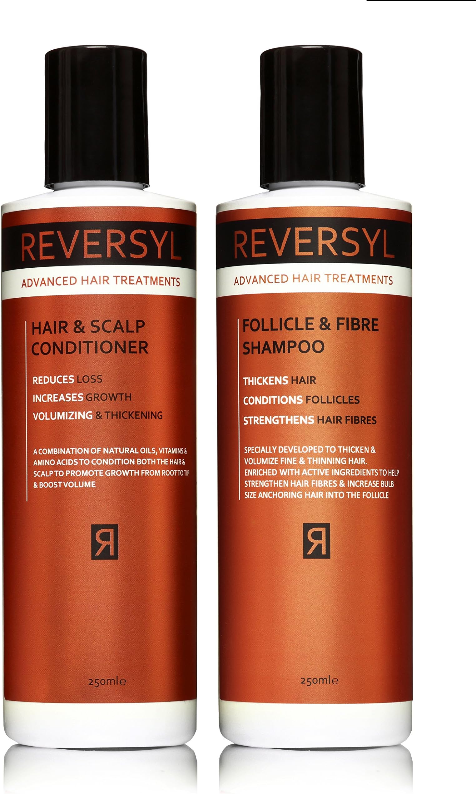 Reversyl Shampoo & Conditioner Set For Increasing Hair Growth, Reducing Hair Loss & Visibly Increasing Volume & Thicker Hair From The First Use