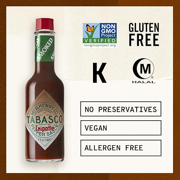 TABASCO® BRAND CHIPOTLE PEPPER SAUCE, MEDIUM HOT SAUCE, SINGLE-SERVE HOT SAUCE PACKETS, SMOKY & SMOOTH, EASY FOR ON-THE-GO, GREAT FOR TRAVEL, MEAT & MORE, 0.1 OZ (PACK OF 200)