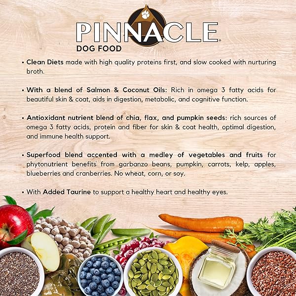 PINNACLE PET PINNACLE TROUT & PUMPKIN DRY DOG FOOD 4 LB, INFUSED WITH BROTH