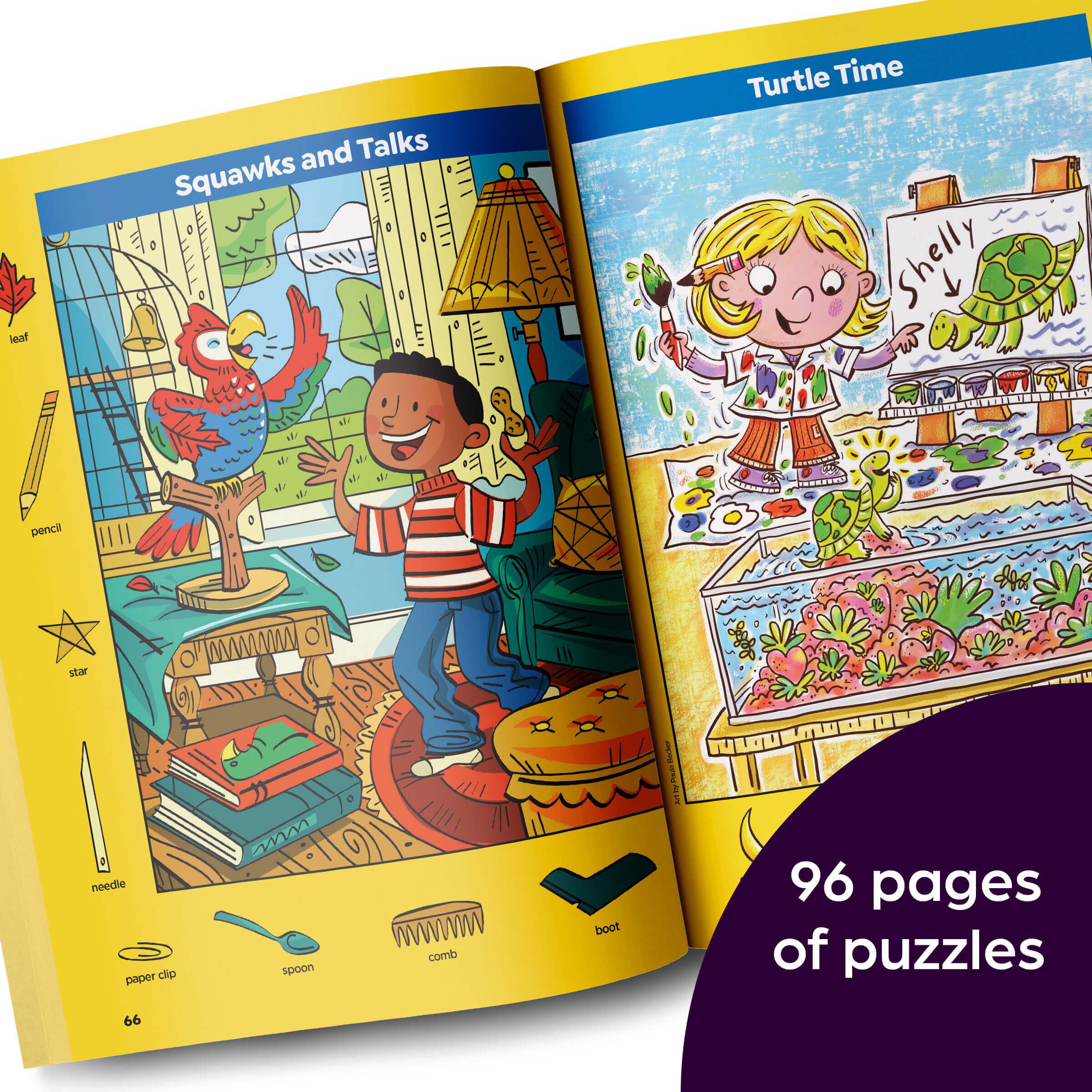 Pet Sticker Puzzles (Highlights? Sticker Hidden Pictures)