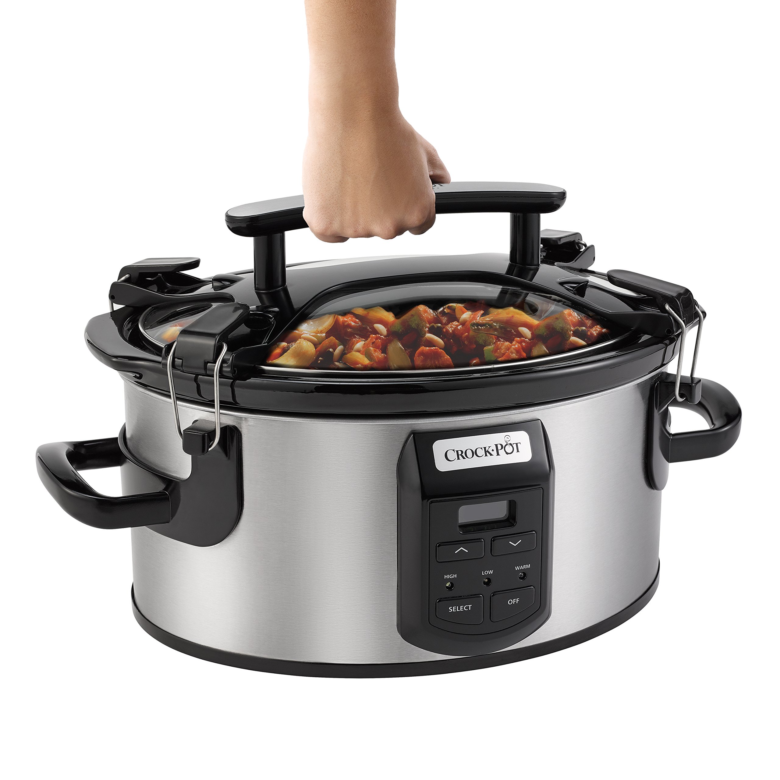 CrockPot Cook and Carry Portable Slow Cooker with Digital Control, 6