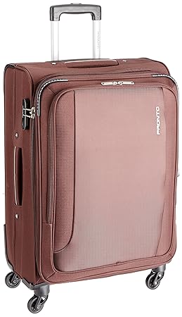 PRONTO Space + Polyester 67 cms Coffee Soft Sided Suitcase (6505 - CF)