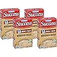 Success Boil-in-Bag Rice, Brown Rice, Quick and Easy Rice Meals, 14-Ounce Box (Pack of 4)