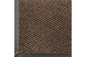 M+A Matting WaterHog Max Diamond | Commercial-Grade Entrance Mat with Diamond Pattern & Rubber Border | Indoor/Outdoor, Quick-Drying, Stain Resistant Door Mat (Chestnut Brown, 2' x 3')