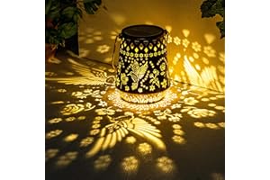 SUNCKET Solar Lanterns Outdoor Decor Waterproof,Hummingbird Hanging Gifts for Women, Mom, Solar Garden Lights Metal Decoratio