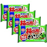 Kameda Seika Kakinotane Rice Cracker with Peanuts Wasabi Flavor 182g 6.4oz x 4 packs set