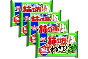 Kameda Seika Kakinotane Rice Cracker with Peanuts Wasabi Flavor 182g 6.4oz x 4 packs set