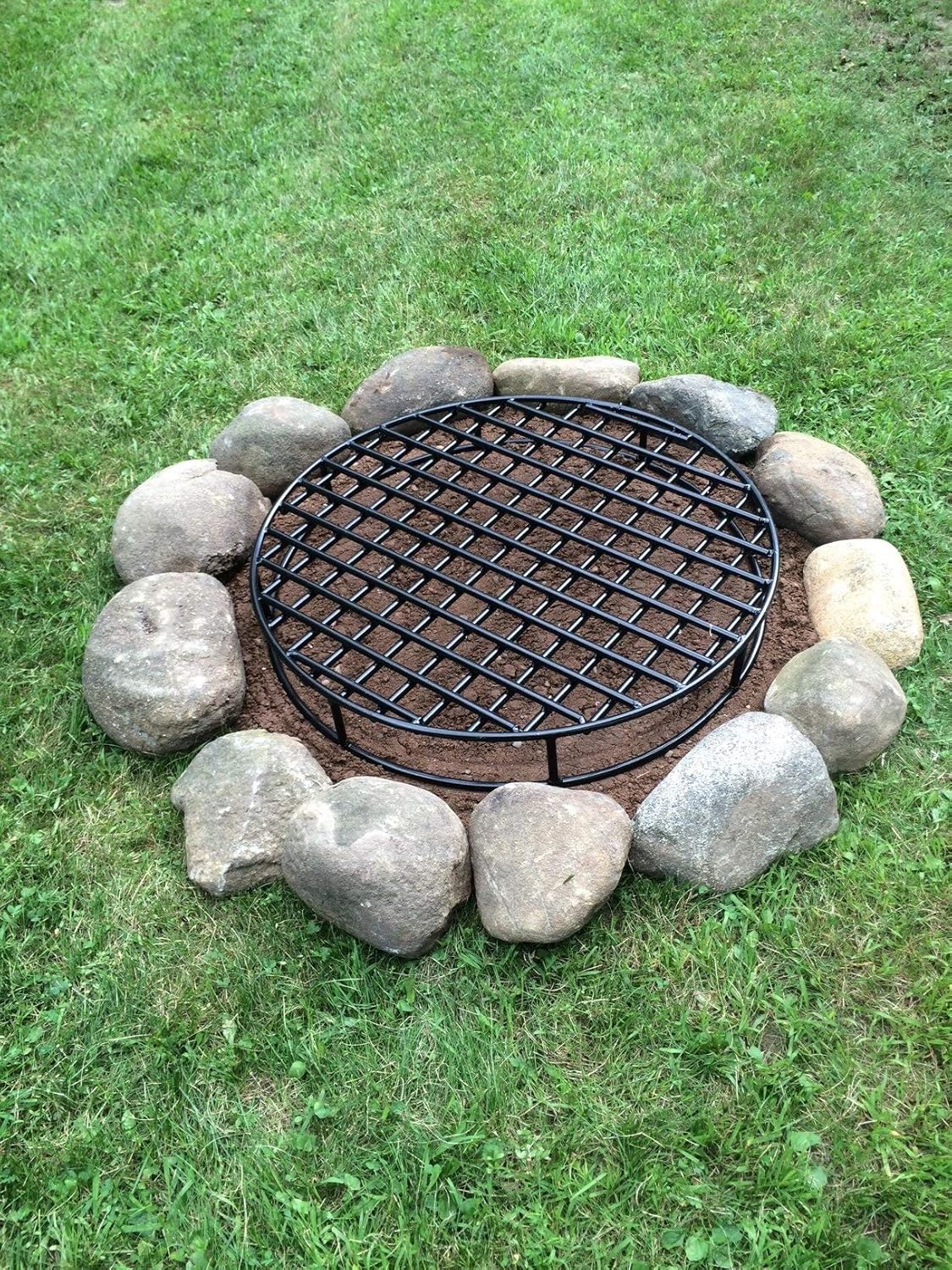 fire grate for fire pit on Amazon Com Walden Fire Pit Grate Round Premium Heavy Duty Steel Grate For Outdoor Firepits Above Ground Fire Grate 29 5 Garden Outdoor