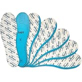6 Pairs Kaps Actifresh Shoe Insoles Inserts, Odor Control Freshness Technology Developed in Switzerland by Sanitized, Triple Layer, Cushioning Soft Latex, Cut to Fit, Universal Size Unisex