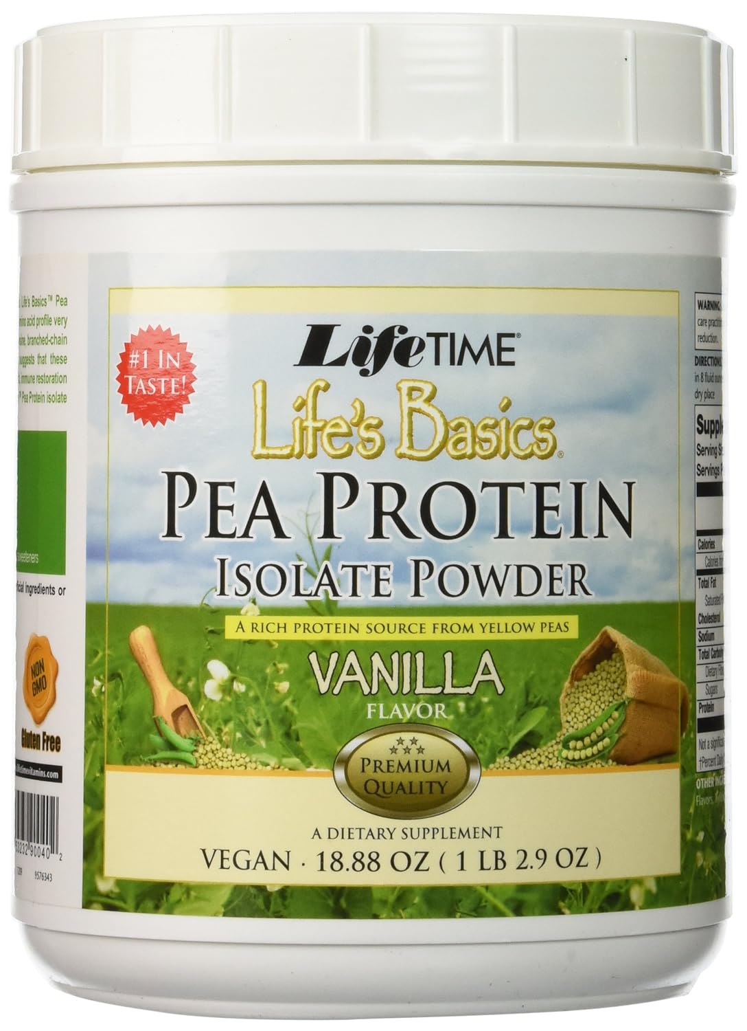 Pea Protein Isolate Vanilla LifeTime 18.88 oz Powder eBay